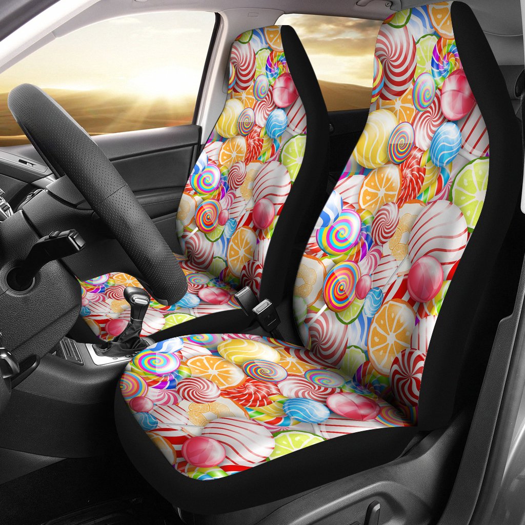 Candy Lollipop Pattern Universal Fit Car Seat Covers