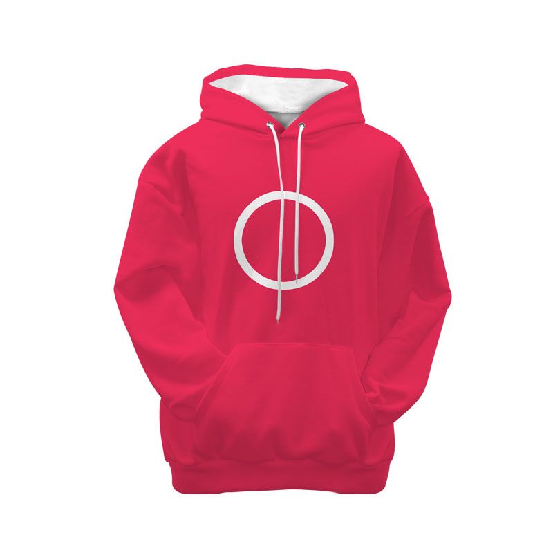 Pinky Girl Player Circle Squid Game Hoodie 3D