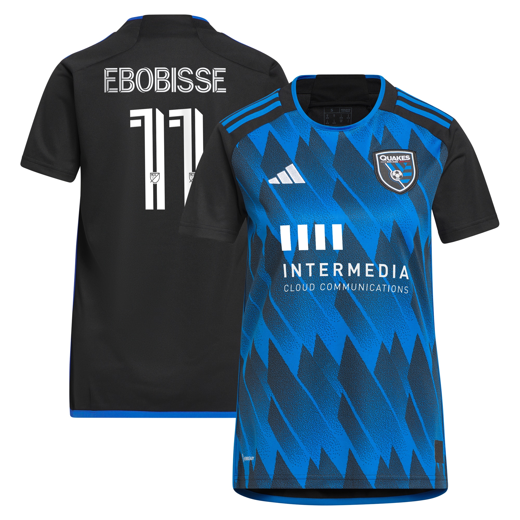 Jeremy Ebobisse San Jose Earthquakes Women's 2023 Active Fault Jersey Replica Jersey – Blue