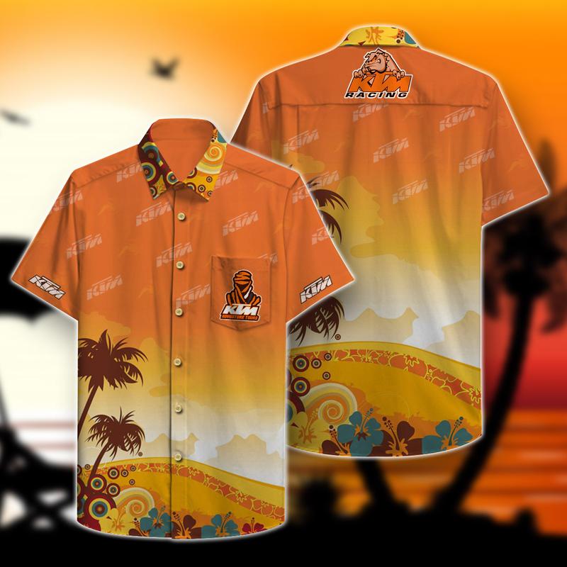 Ktm Ag Hawaiian Shirt – Aloha Tropical Pattern- Hawaiian Shirt-Lan1