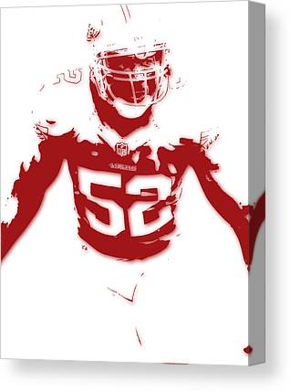 2 San Francisco 49Ers Patrick Willis Joe Hamilton Canvas Print