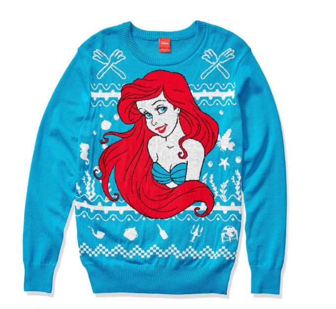 Ugly Christmas Sweater 2021,The Little Mermaid Sweatshirt For Women Men Couple Family Funny Cute Plus Size