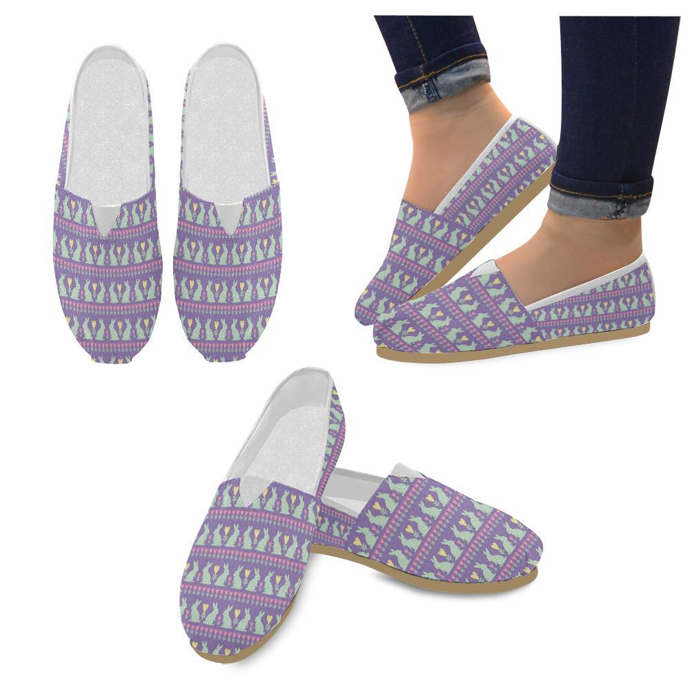 Rabbit Pattern Print Design Rb01 Women Casual Shoes