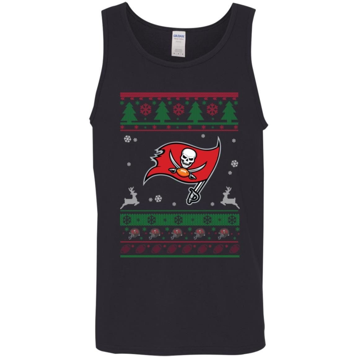 Tampa Bay Buccaneers Logo Football Teams Ugly Christmas Sweater Men Tank Top