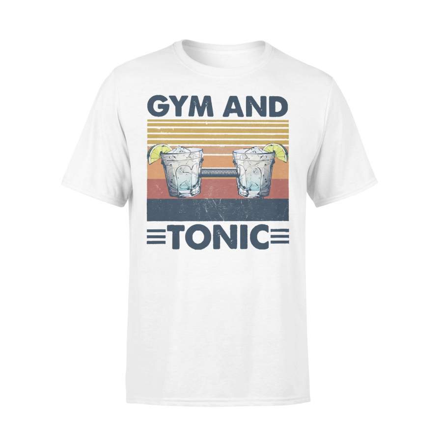 Gym And Tonic Fitness Drawstring Vintage T-shirt