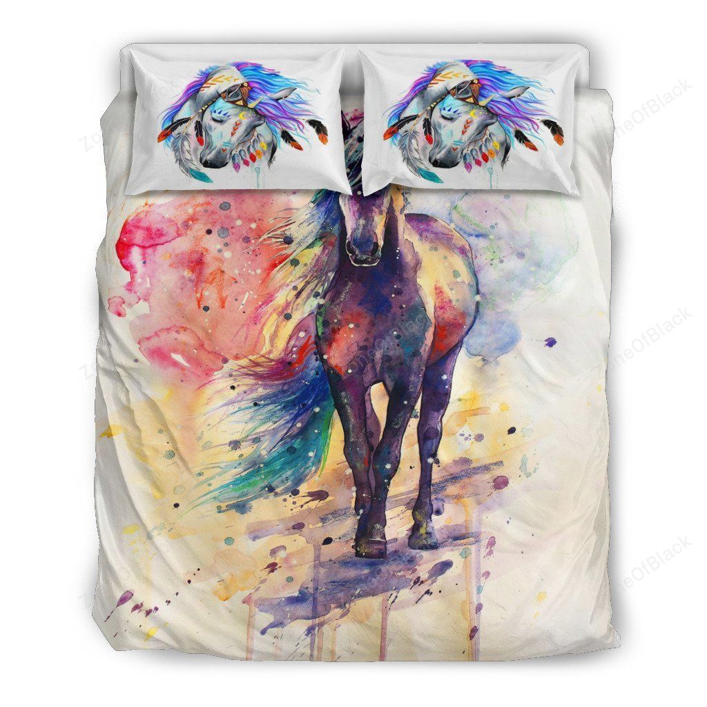 Viking Horse Strength 3D Printed Bedding Set Home Decor