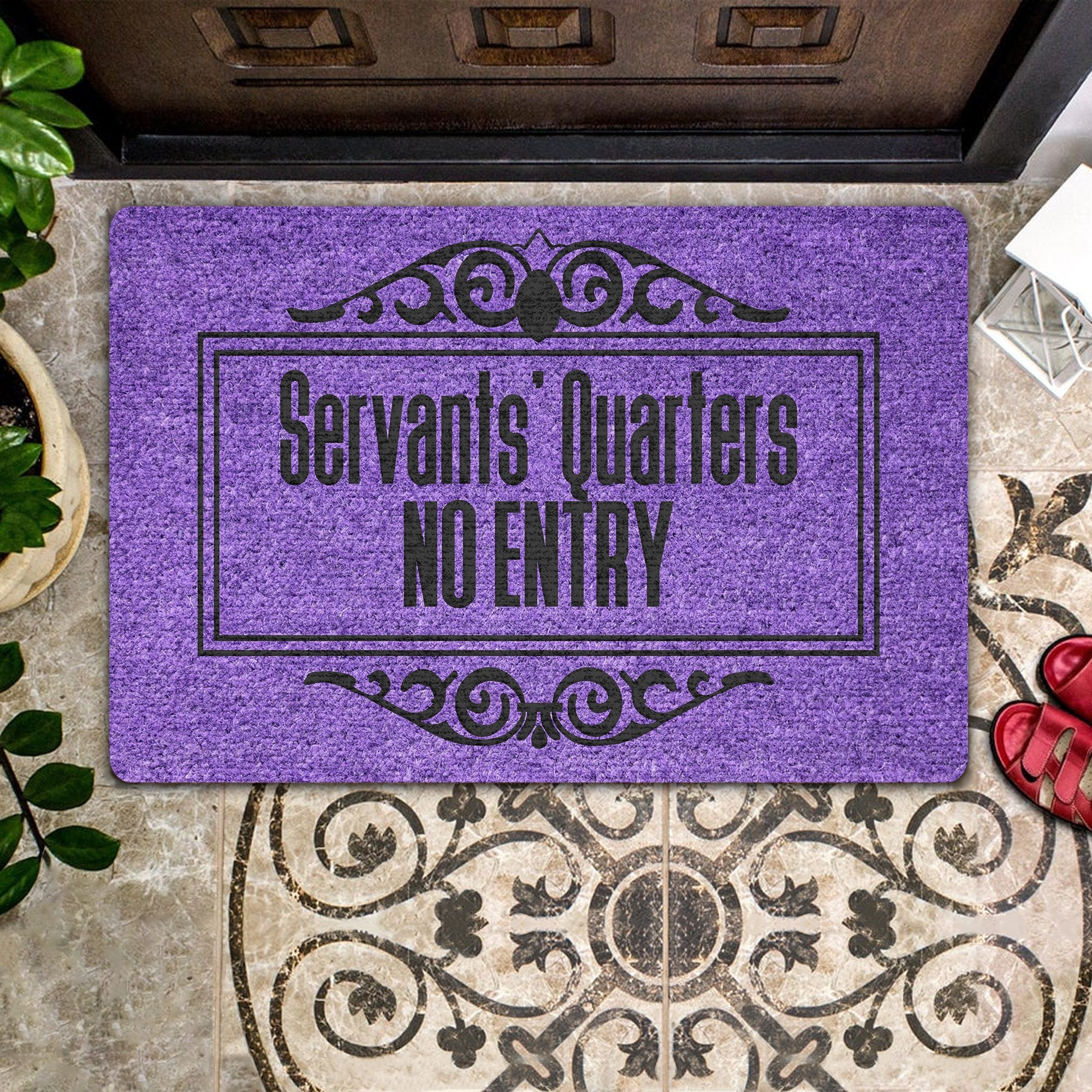 Servants Quarters No Entry All Over Printing Doormat Pre2068