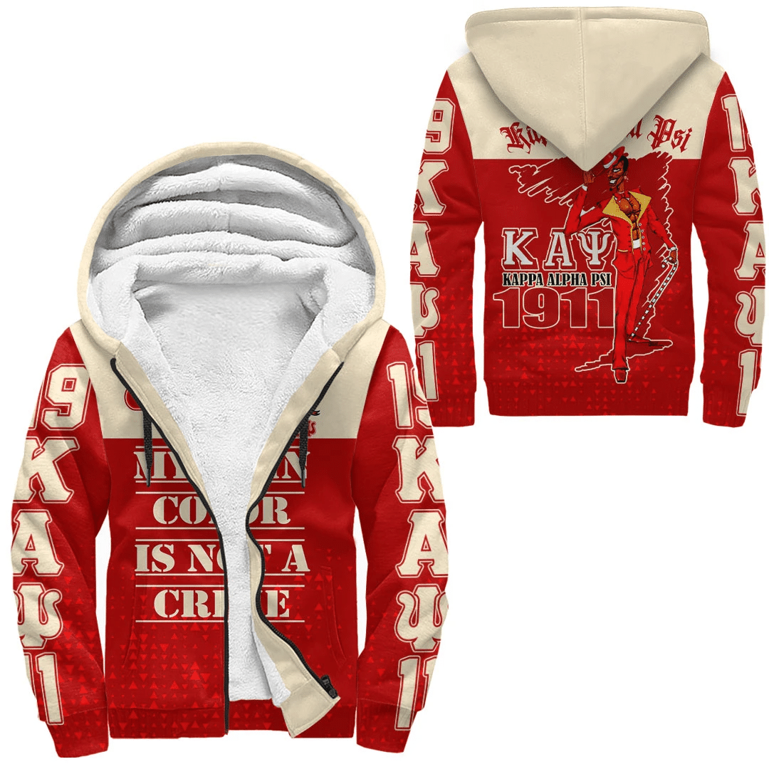 Wonderprint Hoodie Kappa Alpha Psi Sherpa Hoodies Lt10