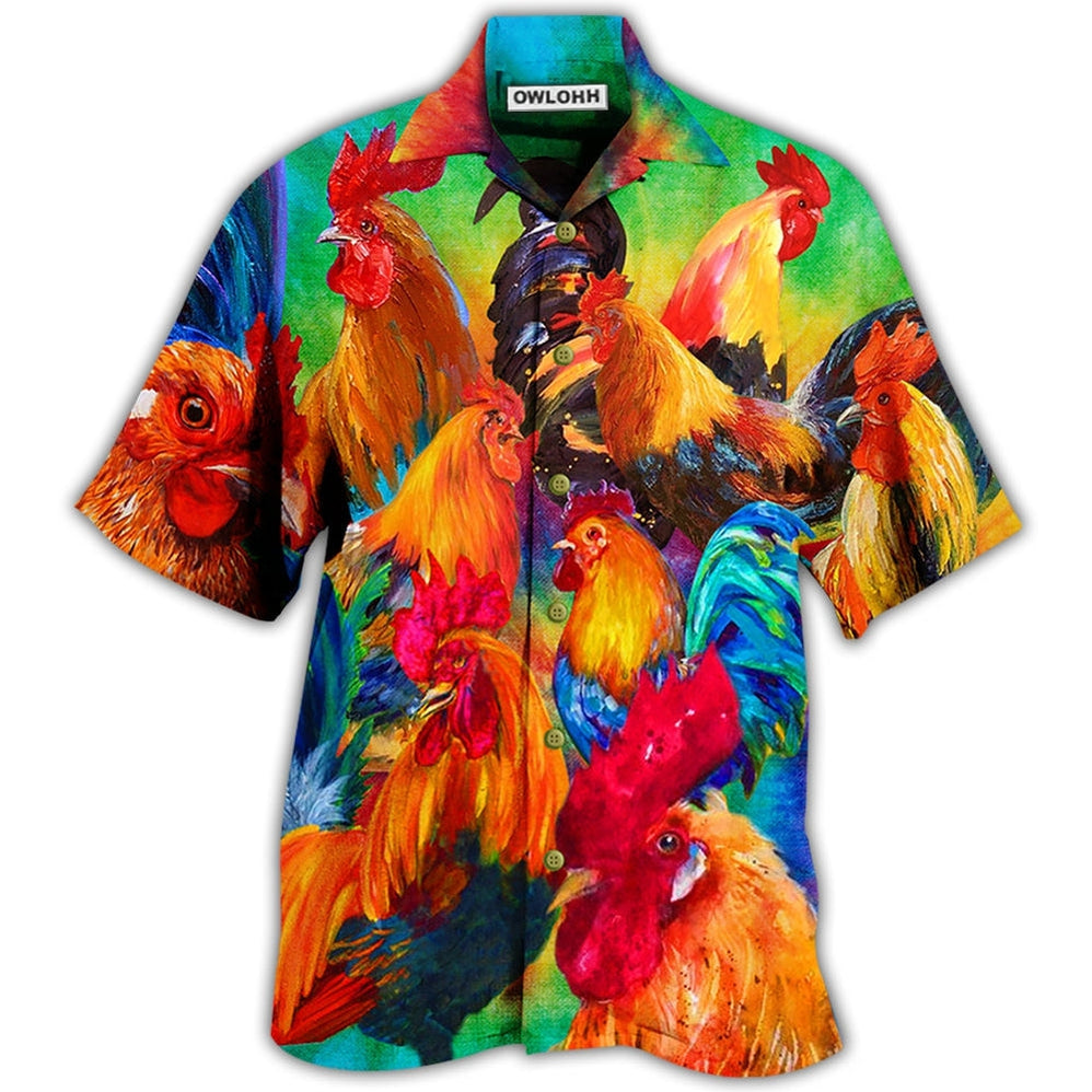 Chicken Rooster Style Hawaii Shirt Ha111038