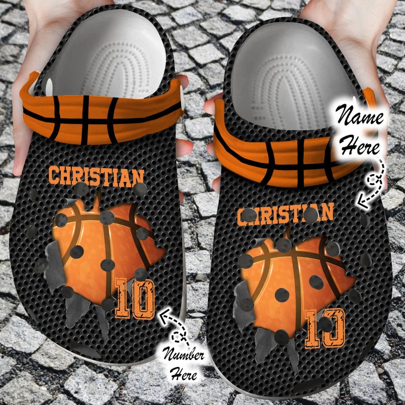 Basketball Basketball Personalized Soul Clog Shoes