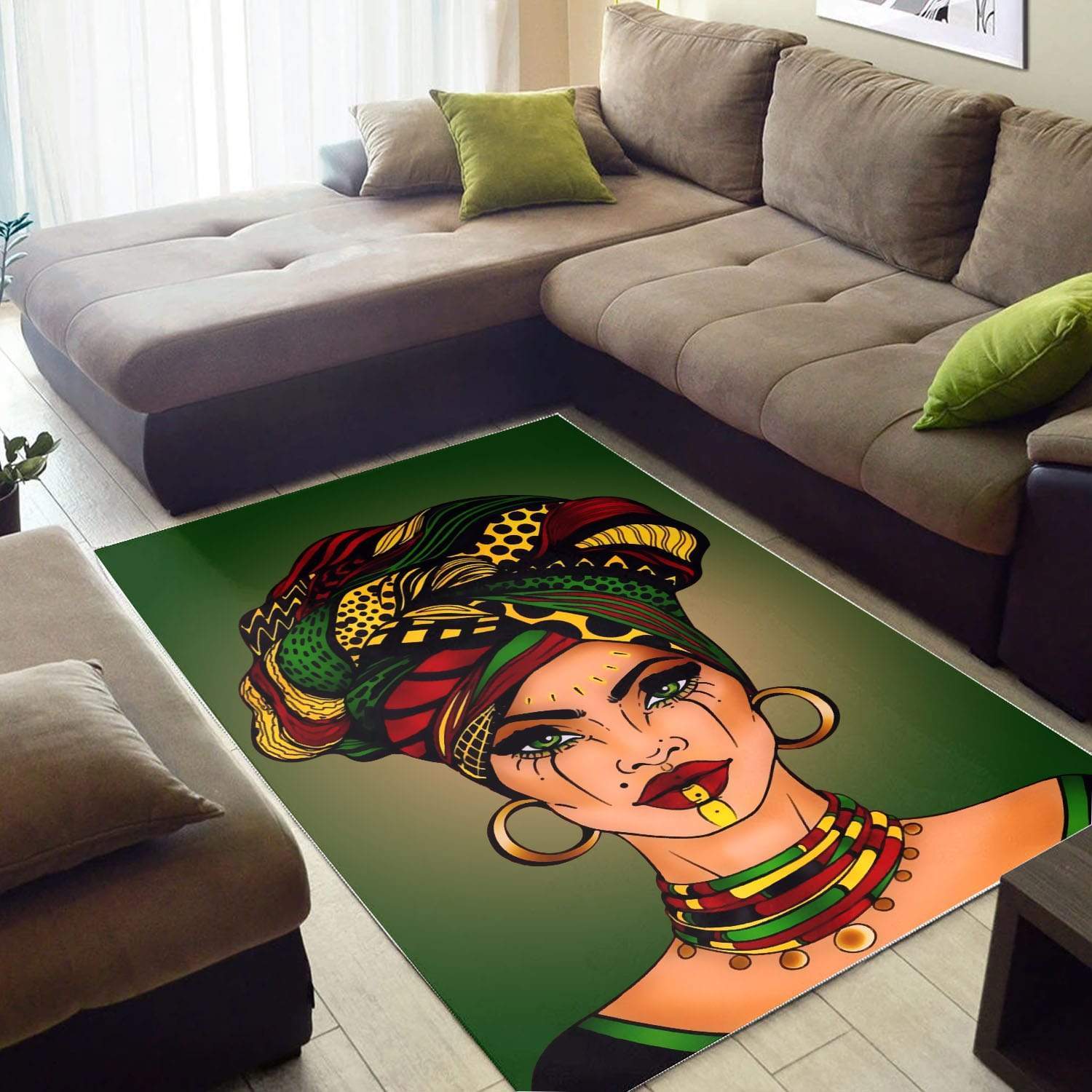 WonderBlackGirl – Beautiful African Woman Rug Gifts 3