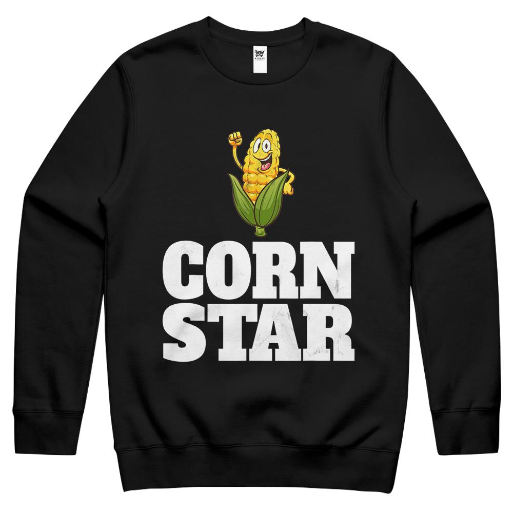 Funny Farm Food Shirt Corny Cob Farmer Corn Star Gift Crewneck Sweatshirt