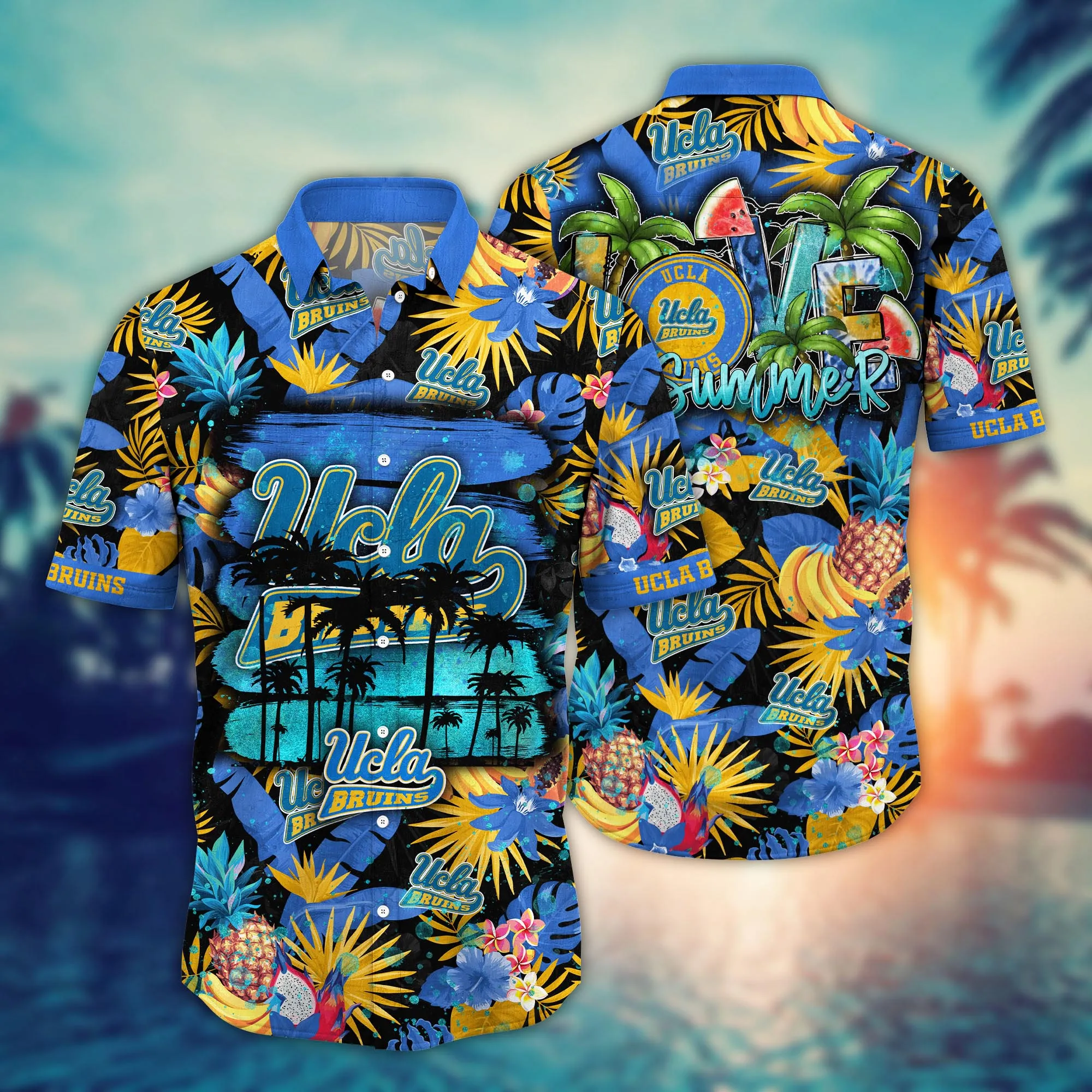 Ucla Bruins NCCA Hawaiian Shirt Ice-Cold Drinkstime Aloha Shirt