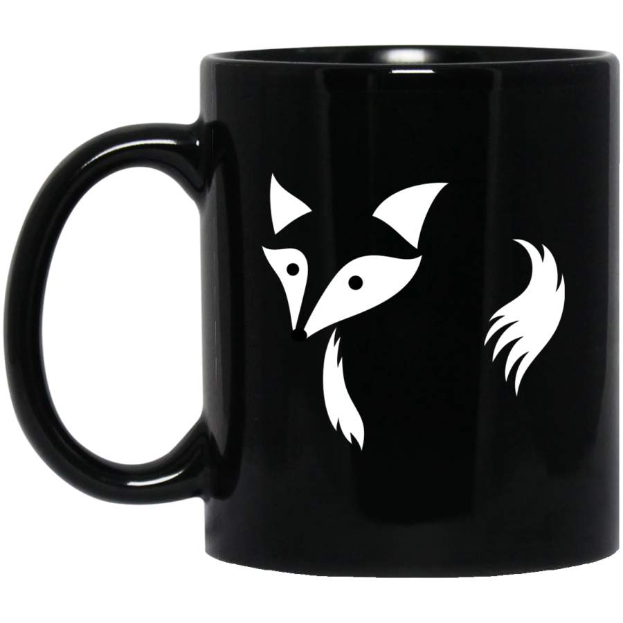 Fox Design Vintage Sport Mugs Black Mug