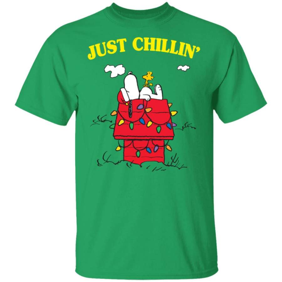 Snoopy Just Chillin' Christmas Shirt Snoopy New Fashion