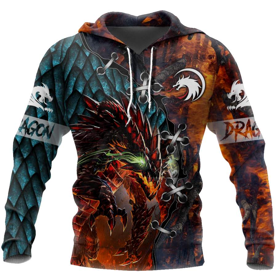 3D Tattoo and Dungeon Dragon T Shirt Hoodie TR121202