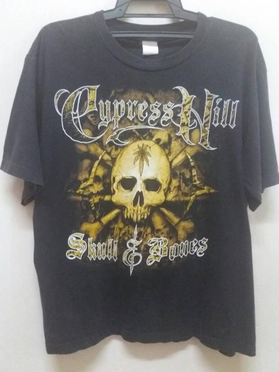 Vintage Cypress Hill Skull N Bones Hip Hop Raprock Album Promo Shirt