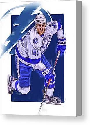 Steven Stamkos Tampa Bay Lightning Oil Art Series 1 Joe Hamilton Canvas Print