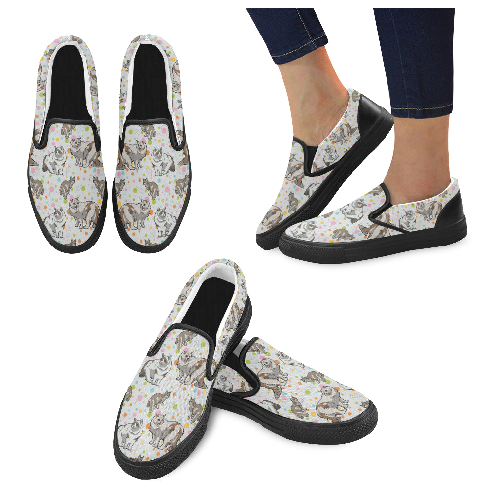 Ragamuffin Cat Black Women’s Slip-on Canvas Shoes