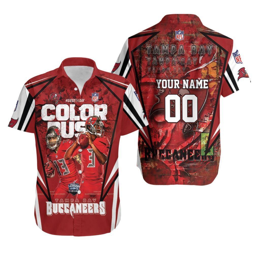 Beach Shirt Tampa Bay Buccaneers Color Us Nfc South Champions Super Bowl 2021 Personalized Hawaiian Shirt