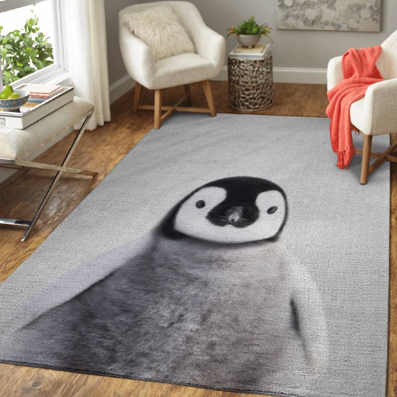 Baby Penguin Colorful – Animals Colorful Area Rug Carpet