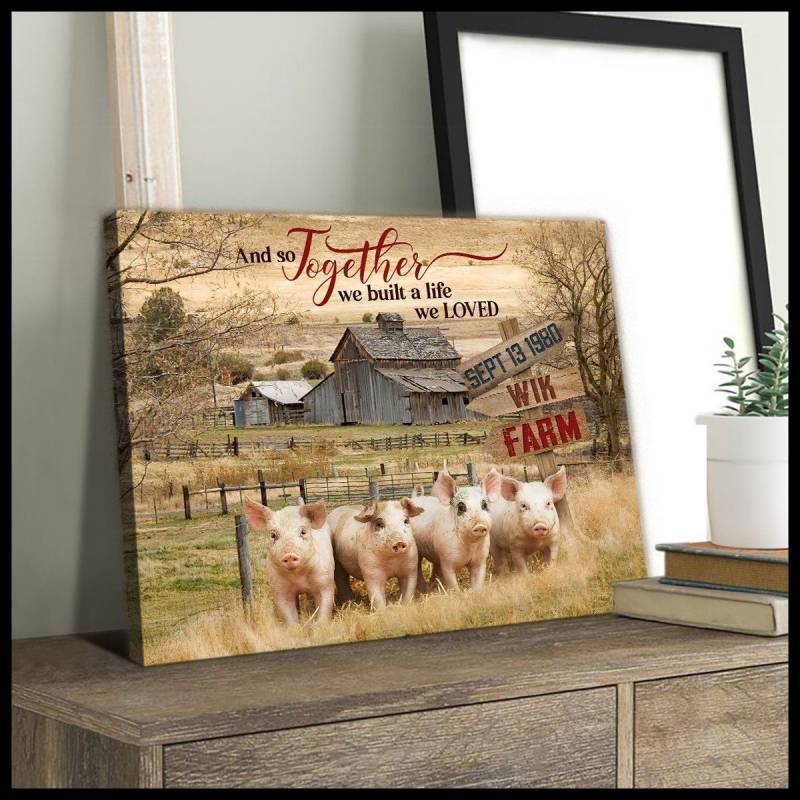 Together we build a life (wik farm) pig poster poster 3332203074