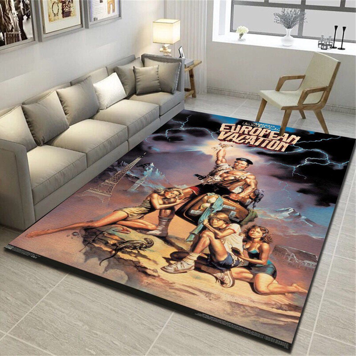 National Lampoon S European Vacation One Sheet Area Rugs, Living Room Bedroom Carpet