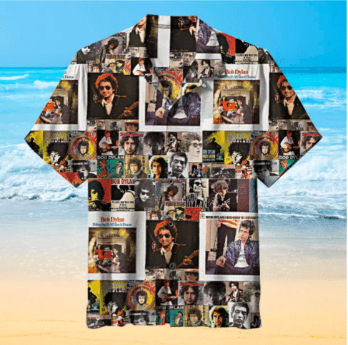 Bob Dylan Collage For Man And Woman Print Short Sleeve Hawaii Shirt Ha68716