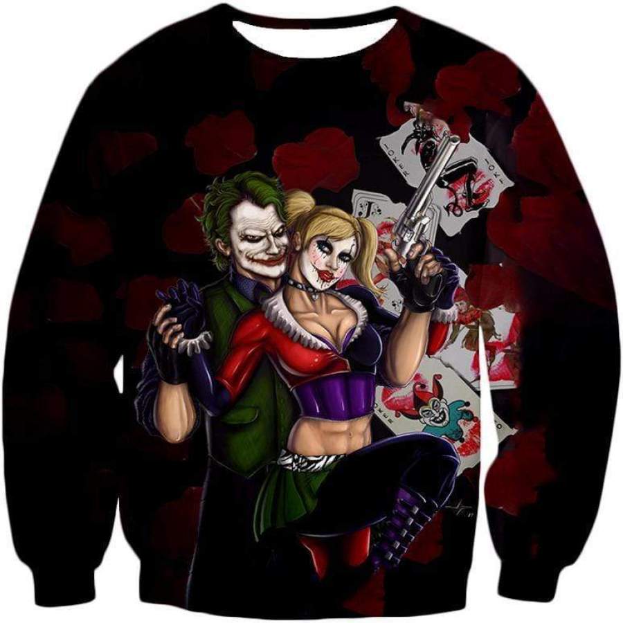 Best Villain Couple Joker X Harley Quinn Graphic Sweatshirt