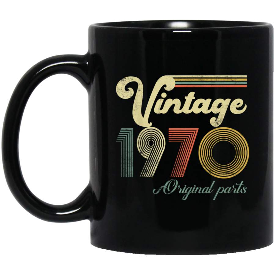 50 Years Old Made in 1970 Original Parts Vintage 50th Birthday Mug Cup Coffee