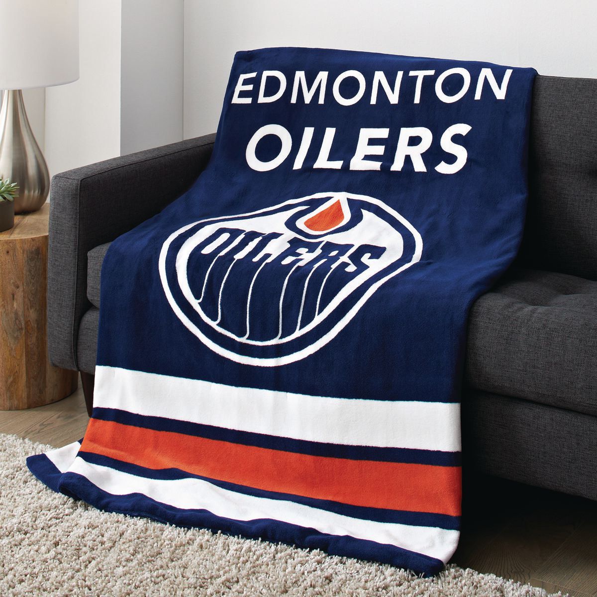 Edmonton Oilers 3D Full Printing Blanket V2