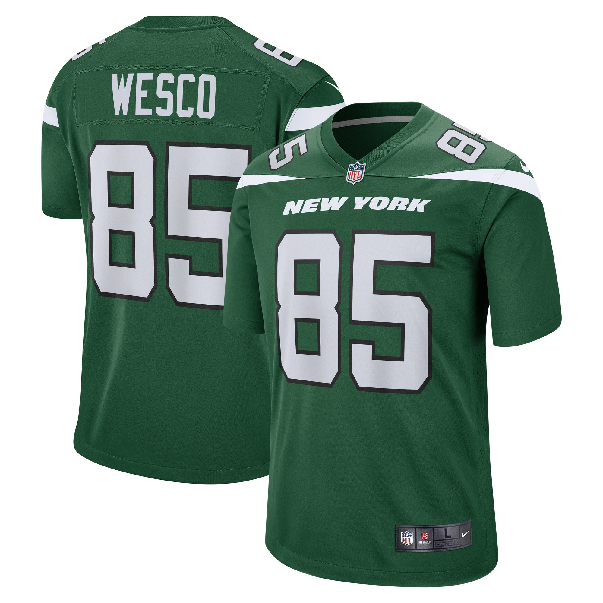 Trevon Wesco New York Jets Game Jersey – Gotham Green NFL