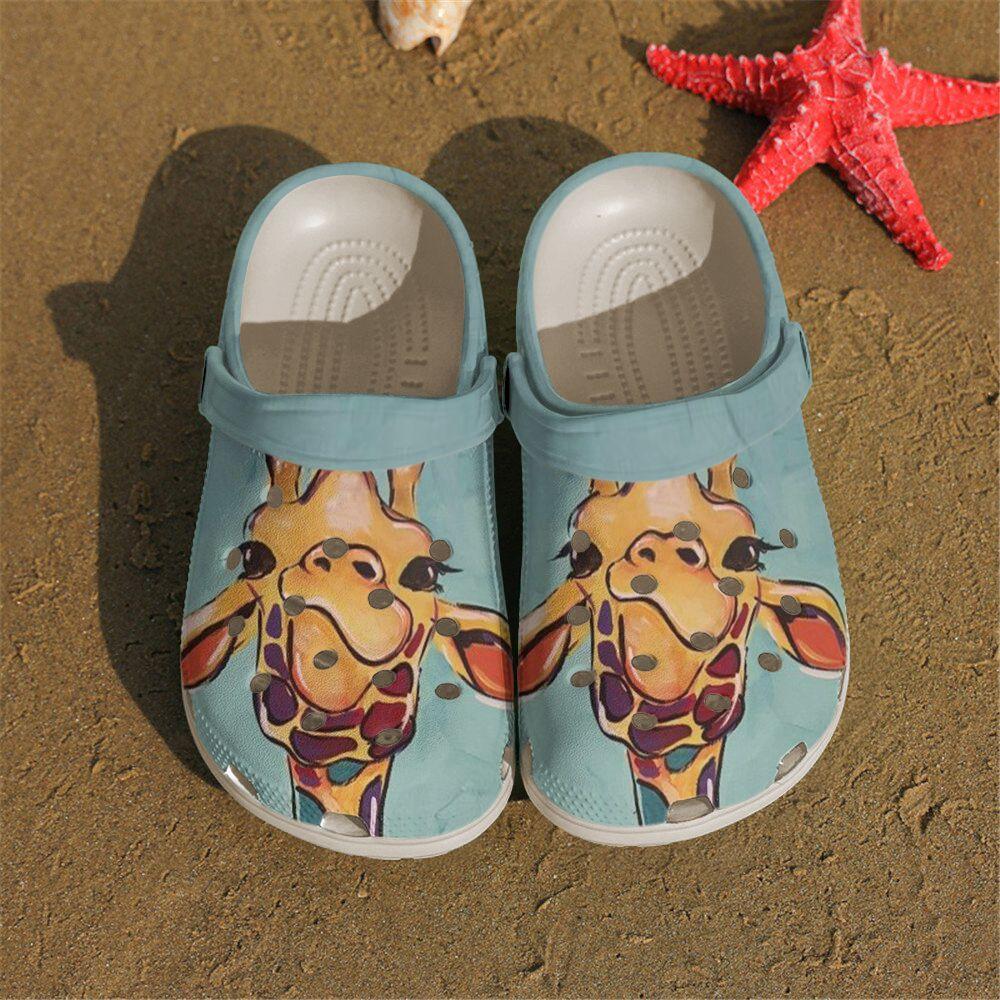 Giraffe Personalized Clog, Custom Name, Text, Color, Number Fashion Style For Women, Men, Kid, Print 3D What Do You Want