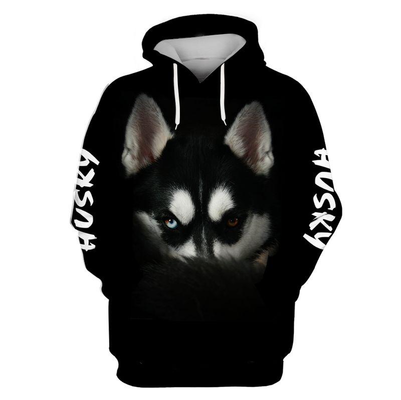 Gifts For Grandma 3D Print Husky  Adult Unisex