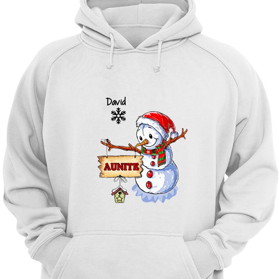 Personalized Snowman Hoodie – Best Gift For Mom, Nana, Gigi – Trending Personalized