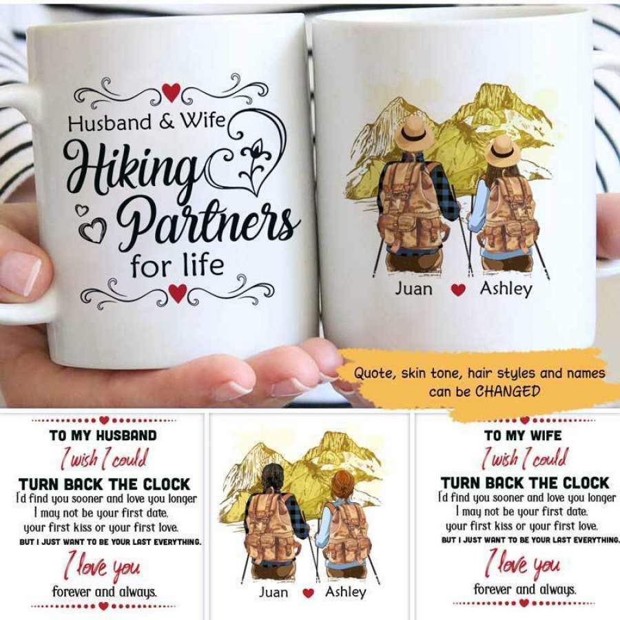 Hiking Couple Personalized Mug