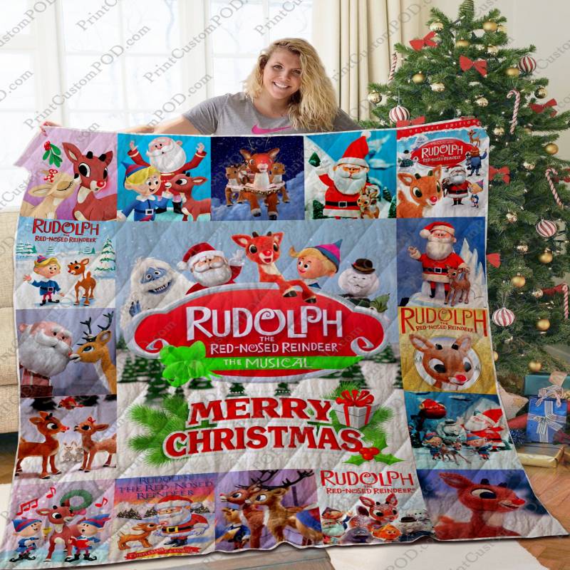 [TA] – Red Nosed Reindeer Quilt Blanket