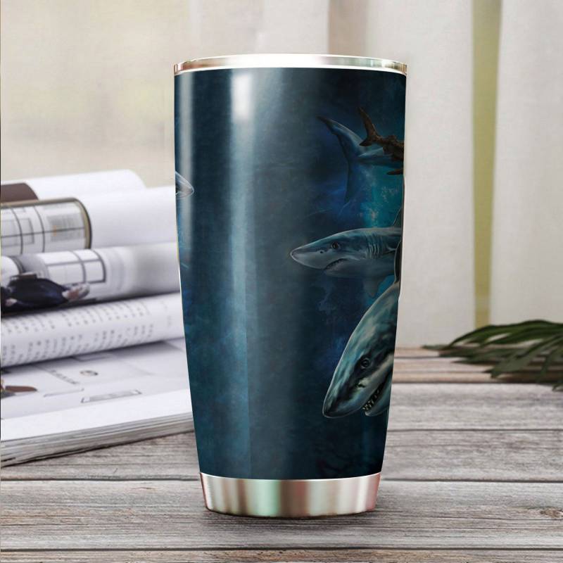 Artsyhomes [Tumbler] Love Shark Stainless Steel-120