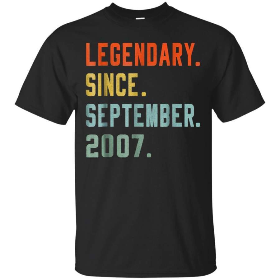 AGR September 2007 Retro Vintage 11th Birthday 11 Years Old Jaq T-shirt