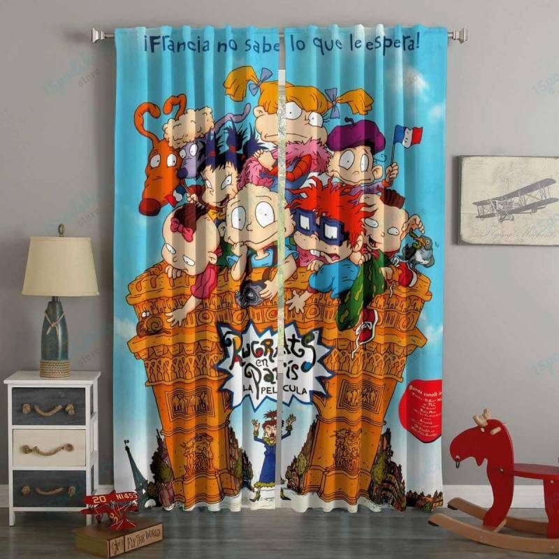 3D Printed Rugrats Style Custom Living Room Curtains