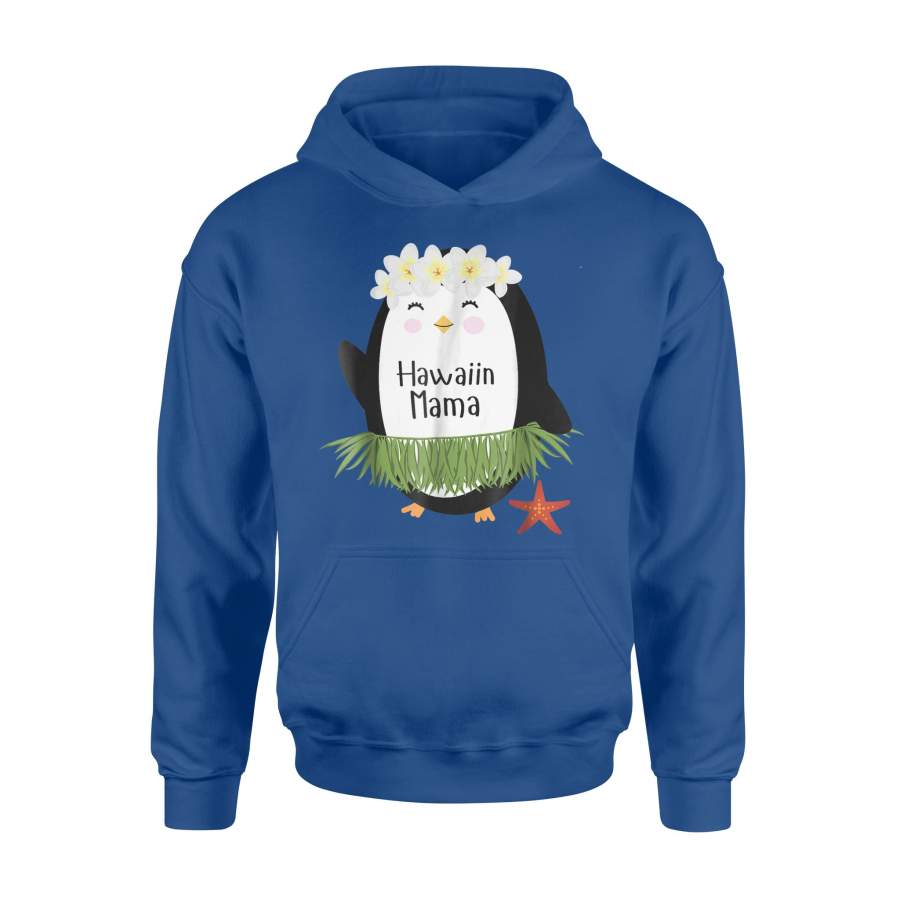 Hawaiin Mama Penguin Luau For Women Hoodie