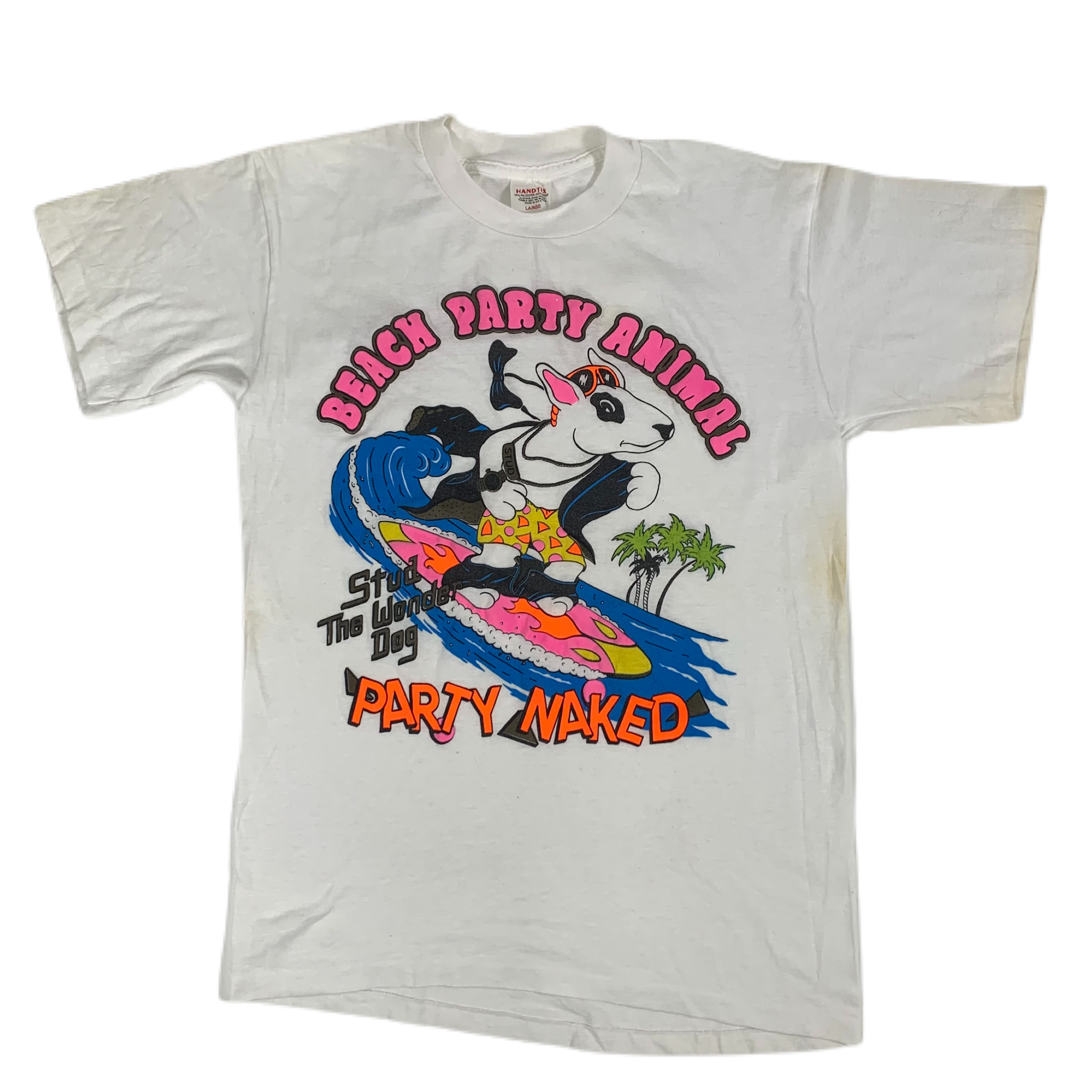 Vintage Stud The Wonder Dog ”Beach Party Animal” T-Shirt