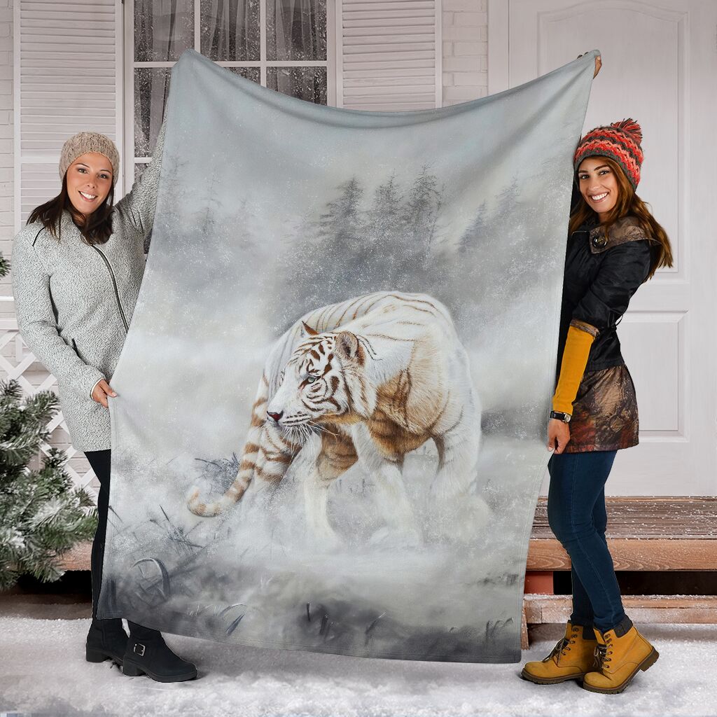 Cool Bengal Tiger  Fleece Blanket