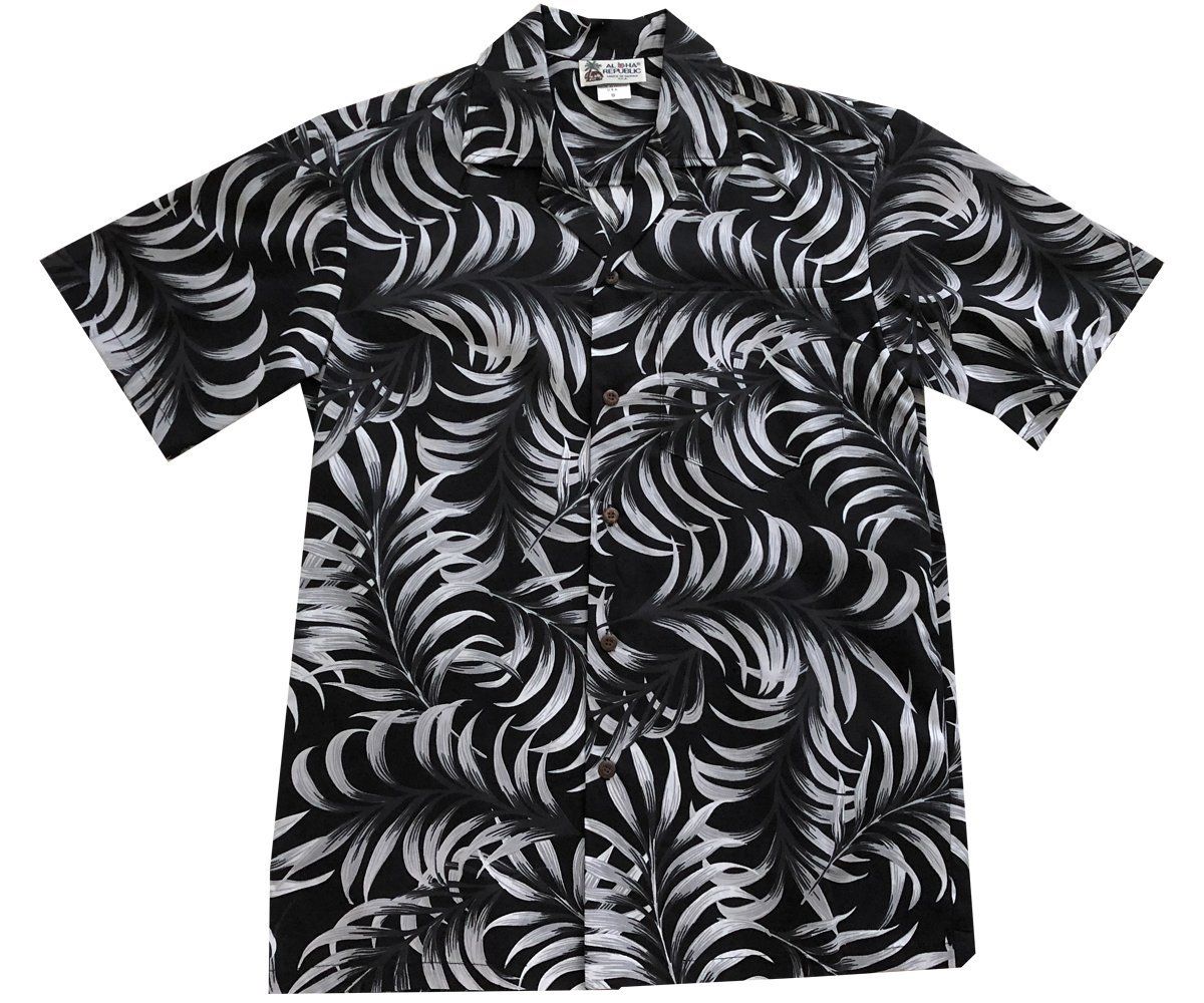 Ferns And Monstera Black Hawaii Shirt Ha90654