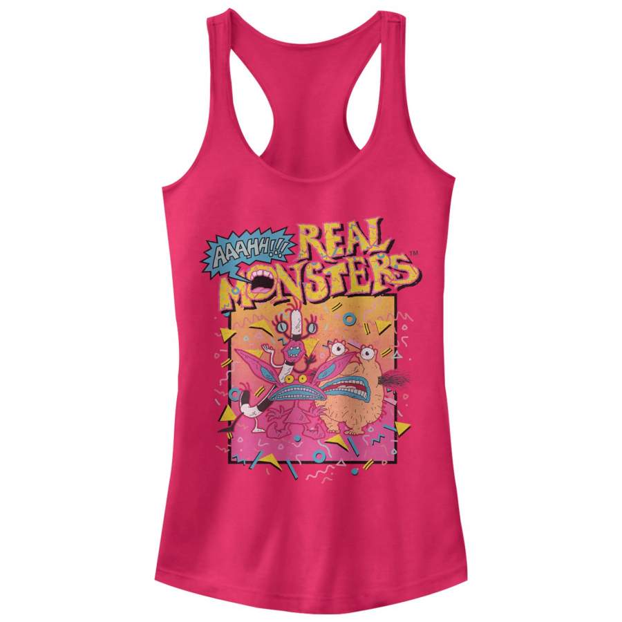 Aaahh!!! Real Monsters Junior’s Retro Celebration  Racerback Tank