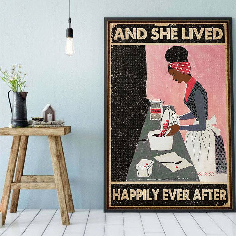 West Africa Custom Canvas Prints Colorful Afro Art Print Poster Art Print Black Woman Illustration African Man Elegant Digital Prints