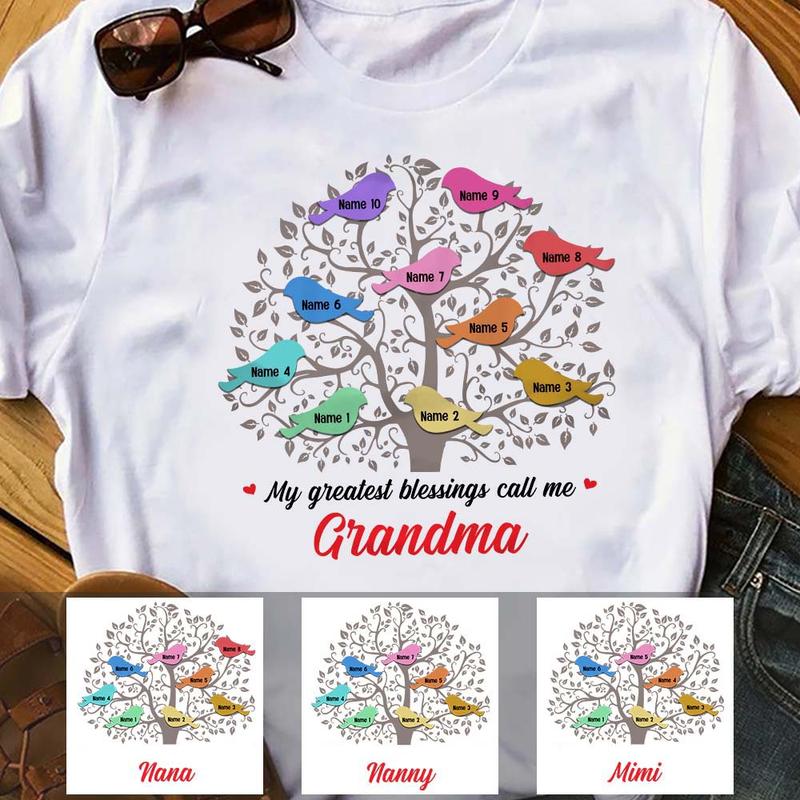 Grandma Family Tree,Mom Shirt, Happy Mother’S Day