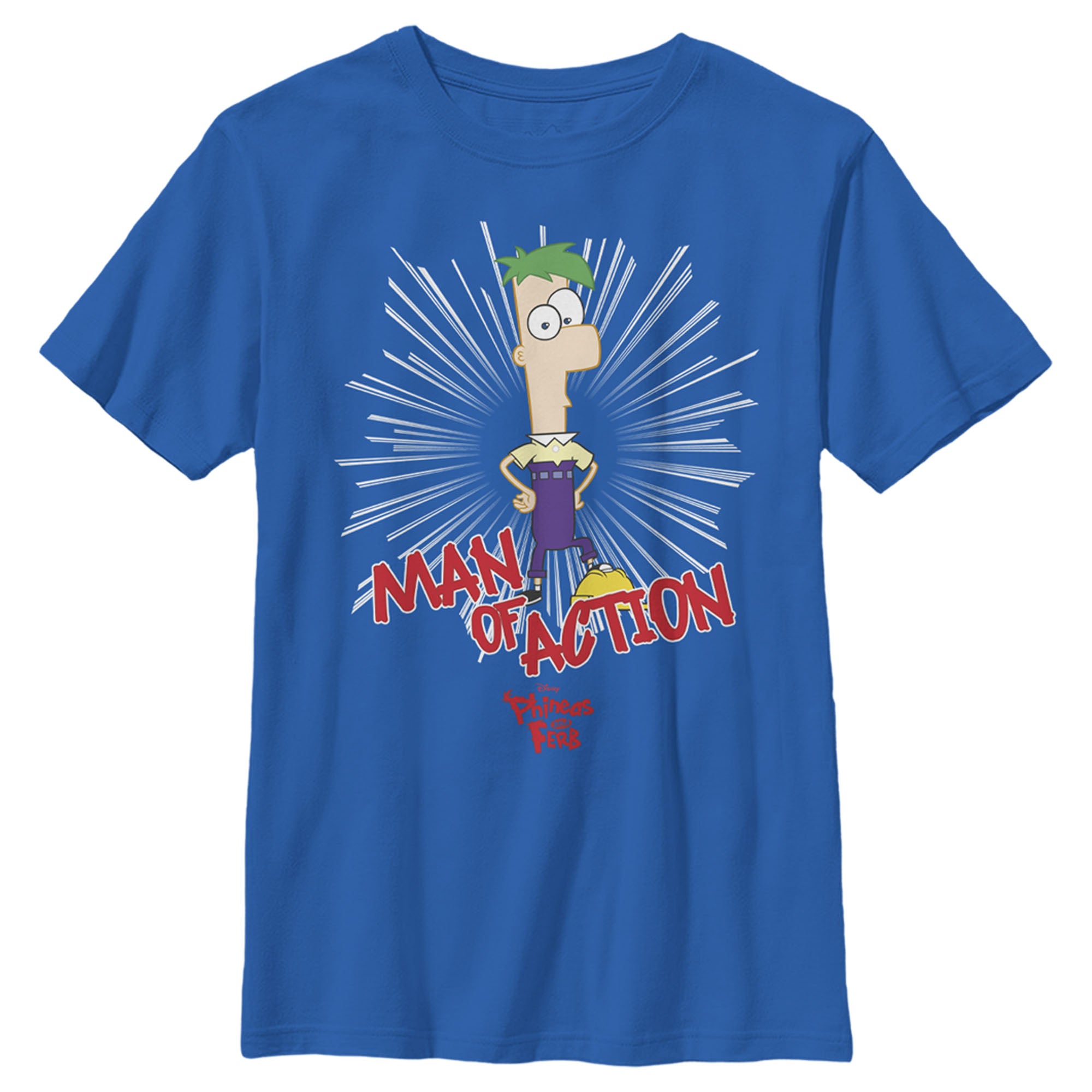 Boy’S Phineas & Ferb Phineas And Ferb Man Of Action T-Shirt