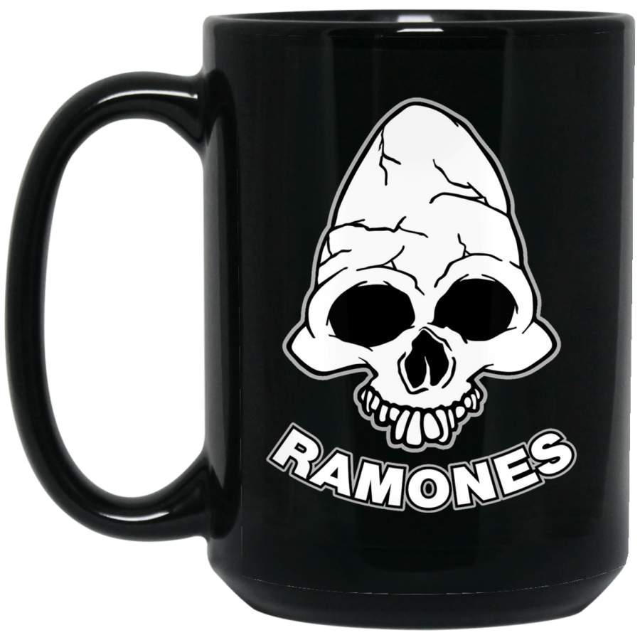 Ramones Caveira Big Black Mug