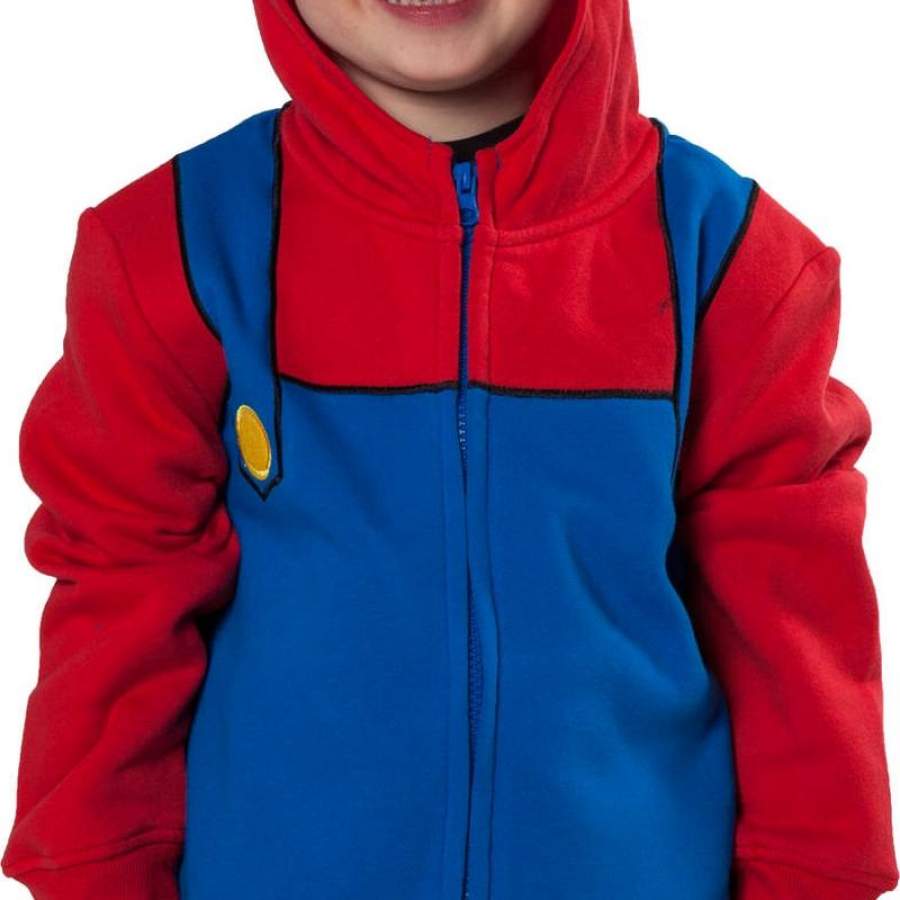 Youth Mario Costume Hoodie